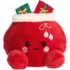 Aurora® Festive Palm Pals™ Velvet Santa Bag™ Stuffed Animal – Fun Collectible Plush for Kids and Adult Collectors – Perfect for Holiday Decorations or Gifts – Red 5 Inches