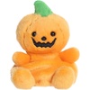 Aurora Spooky Palm Pals Squashley Pumpkin Head Stuffed Animal – Fun Seasonal Plush for Kids and Adult Collectors – Perfect for Halloween Decorations and Gifts – Orange 5 Inches