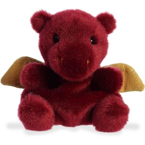Aurora® Adorable Palm Pals™ Aidan Dragon™ Stuffed Animal – Pocket-Sized Play – Collectable Fun – Red 5 Inches