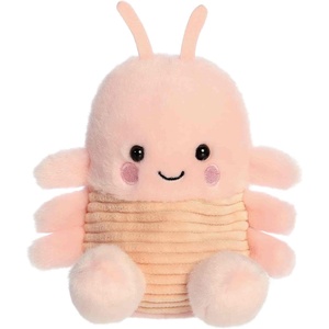 Aurora® Adorable Palm Pals™ Augustin Shrimp™ Stuffed Animal – Fun Collectible Plush for Kids and Adult Collectors – Perfect for Decorating Rooms and Birthday Gifts – Pink 5.5 Inches