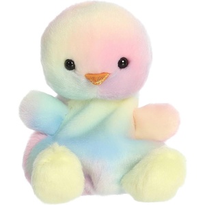 Aurora® Adorable Palm Pals™ Aura Rainbow Chick Stuffed Animal – Fun Collectible Plush for Kids and Adult Collectors – Perfect for Decorating Rooms and Birthday Gifts – 4 Inches