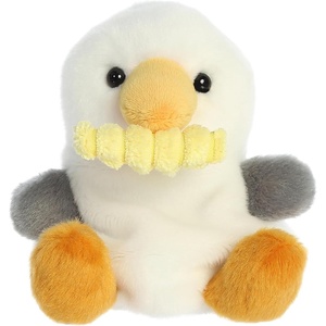 Aurora® Adorable Palm Pals™ Buoy Seagull with Fry™ Stuffed Animal – Pocket-Sized Play – Collectable Fun – White 5 Inches