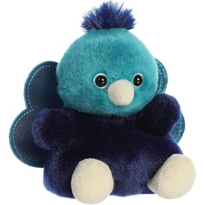 Aurora® Adorable Palm Pals™ Elton Peacock™ Stuffed Animal – Fun Collectible Plush for Kids and Adult Collectors – Perfect for Decorating Rooms and Birthday Gifts – Blue 5 Inches