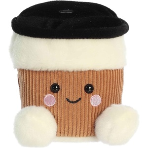 Aurora® Adorable Palm Pals™ Essie Coffee Cup™ Stuffed Animal – Fun Collectible Plush for Kids and Adult Collectors – Perfect for Decorating Rooms and Birthday Gifts – White 4.5 Inches