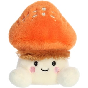 Aurora® Adorable Palm Pals™ Fabian Fluffy Mushroom™ Stuffed Animal – Fun Collectible Plush for Kids and Adult Collectors – Perfect for Decorating Rooms and Birthday Gifts – Orange 5 Inches