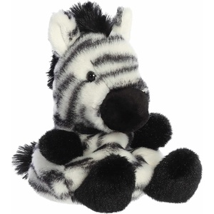 Aurora® Adorable Palm Pals™ Grévy Zebra™ Stuffed Animal – Fun Collectible Plush for Kids and Adult Collectors – Perfect for Decorating Rooms and Birthday Gifts – White 4 Inches