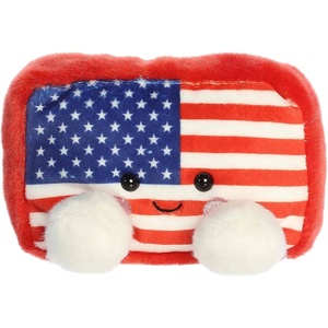 Aurora® Adorable Palm Pals™ Indivisible Flag™ Stuffed Animal – Fun Collectible Plush for Kids and Adult Collectors – Perfect for Decorating Rooms and Birthday Gifts – Multicolor 5 Inches