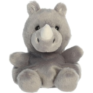 Aurora Adorable Palm Pals Jambo Rhino Stuffed Animal – Fun Collectible Plush for Kids and Adult Collectors – Perfect for Decorating Rooms and Birthday Gifts – Gray 5 Inches