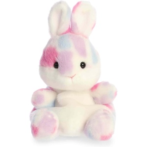Aurora Adorable Palm Pals Marta Mosaic Bunny Stuffed Animal – Fun Collectible Plush For Kids and Adult Collectors – Seasonal Plush For The Spring Season – Purple 5.5 Inches