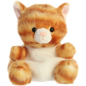Aurora® Adorable Palm Pals™ Meow Kitty™ Stuffed Animal – Fun Collectible Plush for Kids and Adult Collectors – Perfect for Decorating Rooms and Birthday Gifts – Orange 4.5 Inches