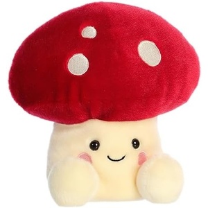 Aurora® Adorable Palm Pals™ Party Sized Amanita Mushroom™ Stuffed Animal – Fun Collectible Plush for Kids and Adult Collectors – Perfect for Decorating Rooms and Birthday Gifts – Red 7.5 Inches