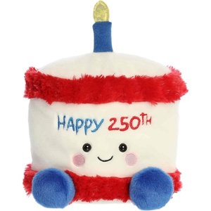 Aurora® Adorable Palm Pals™ Party Sized Limited Edition America B’Day Cake™ Stuffed Animal – Fun Characters Now in Bigger Sizes – Perfect for Decorating Rooms and Birthday Gifts – 7 Inches