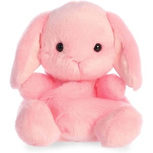 Aurora Adorable Palm Pals Petal Pink Lop Bunny Stuffed Animal – Fun Collectible Plush For Kids and Adult Collectors – Seasonal Plush For The Spring Season – 4.5 Inches