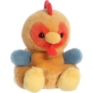 Aurora® Adorable Palm Pals™ Red Rooster™ Stuffed Animal – Fun Collectible Plush for Kids and Adult Collectors – Perfect for Decorating Rooms and Birthday Gifts – Brown 4.5 Inches