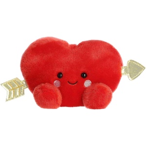 Aurora Adorable Palm Pals Romeo Cupid Heart Stuffed Animal – Fun Seasonal Plush For Kids and Adult Collectors – Perfect for Decorating Rooms and Valentine’s Day – Red 5 Inches