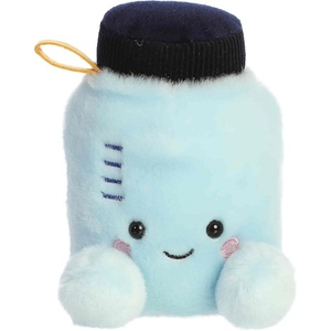 Aurora Adorable Palm Pals Rowan Water Bottle Stuffed Animal – Fun Collectible Plush for Kids and Adult Collectors – Perfect for Decorating Rooms and Birthday Gifts – Blue 5 Inches