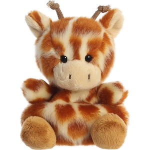 Aurora® Adorable Palm Pals™ Safara Giraffe™ Stuffed Animal – Fun Collectible Plush for Kids and Adult Collectors – Perfect for Decorating Rooms and Birthday Gifts – Brown 4.5 Inches