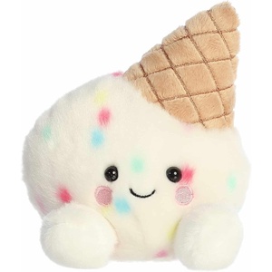 Aurora® Adorable Palm Pals™ Sprinkle Ice Cream™ Stuffed Animal – Fun Collectible Plush for Kids and Adult Collectors – Perfect for Decorating Rooms and Birthday Gifts – White 5 Inches