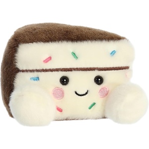 Aurora® Adorable Palm Pals™ Sprinkles Cake Slice™ Stuffed Animal – Fun Collectible Plush for Kids and Adult Collectors – Perfect for Decorating Rooms and Birthday Gifts – Multicolor 4.5 Inches