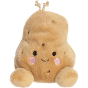 Aurora Adorable Palm Pals Spudrick Potato Stuffed Animal – Fun Collectible Plush for Kids and Adult Collectors – Perfect for Decorating Rooms and Birthday Gifts – Brown 4 Inches