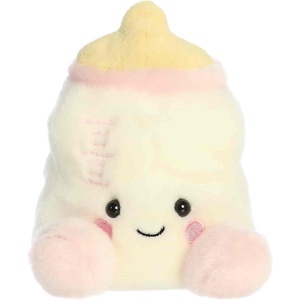 Aurora® Adorable Palm Pals™ Thea Baby Bottle™ Stuffed Animal – Fun Collectible Plush for Kids and Adult Collectors – Perfect for Decorating Rooms and Birthday Gifts – Pink 5 Inches