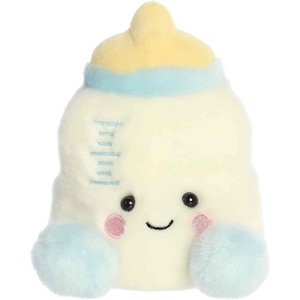 Aurora® Adorable Palm Pals™ Theo Baby Bottle™ Stuffed Animal – Fun Collectible Plush for Kids and Adult Collectors – Perfect for Decorating Rooms and Birthday Gifts – Blue 5 Inches
