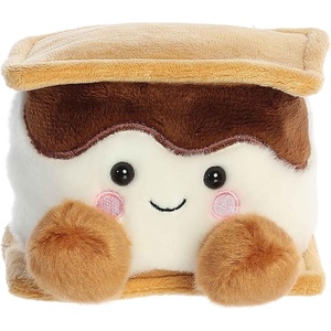 Aurora® Adorable Palm Pals™ Toastee S’More™ Stuffed Animal – Fun Collectible Plush for Kids and Adult Collectors – Perfect for Decorating Rooms and Birthday Gifts – Brown 4.5 Inches