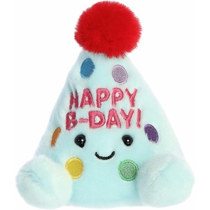 Aurora® Adorable Palm Pals™ Viva Party Hat™ Stuffed Animal – Fun Collectible Plush for Kids and Adult Collectors – Perfect for Decorating Rooms and Birthday Gifts – Blue 4 Inches