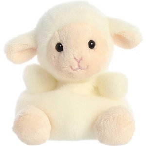 Aurora® Adorable Palm Pals™ Woolly Lamb™ Stuffed Animal – Fun Collectible Plush for Kids and Adult Collectors – Perfect for Decorating Rooms and Birthday Gifts – White 4.5 Inches