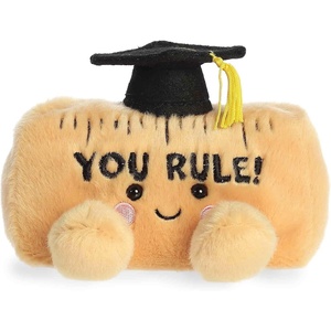 Aurora Adorable Palm Pals You Rule Ruler Stuffed Animal – Fun Collectible Plush for Kids and Adult Collectors – A Gift of Affection to Express Congratulations – Brown 5.5 Inches