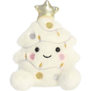 Aurora Festive Palm Pals Felicia Christmas Tree Stuffed Animal – Fun Seasonal Plush for Kids and Adult Collectors – Perfect for Holiday Decorations or Gifts – White 5 Inches