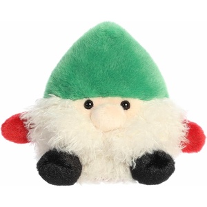 Aurora® Festive Palm Pals™ Gnick Gnome™ Stuffed Animal – Fun Collectible Plush for Kids and Adult Collectors – Perfect for Holiday Decorations or Gifts – Green 5 Inches
