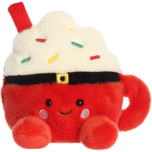 Aurora Festive Palm Pals Klaas Santa Cocoa Stuffed Animal – Fun Seasonal Plush for Kids and Adult Collectors – Perfect for Holiday Decorations or Gifts – Red 5.5 Inches