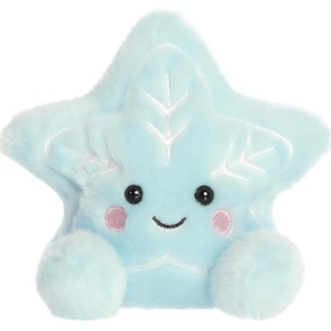 Aurora Festive Palm Pals Lumi Snow Star Stuffed Animal – Fun Seasonal Plush For Kids and Adult Collectors – Perfect For Holiday Decorations or Gifts – Blue 5 Inches