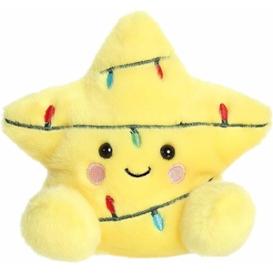 Aurora® Festive Palm Pals™ Navi Star Topper™ Stuffed Animal – Fun Collectible Plush for Kids and Adult Collectors – Perfect for Holiday Decorations or Gifts – Yellow 5 Inches