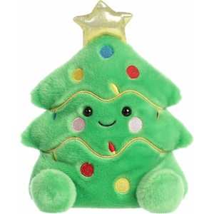 Aurora® Festive Palm Pals™ Party Sized Douglas Christmas Tree™ Stuffed Animal – Fun Collectible Plush for Kids and Adult Collectors – Perfect for Holiday Decorations or Gifts – Green 8.5 Inches