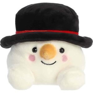 Aurora Festive Palm Pals Sven Snowman Stuffed Animal – Fun Seasonal Plush for Kids and Adult Collectors – Perfect for Holiday Decorations or Gifts – White 4.5 Inches