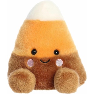 Aurora® Spooky Palm Pals™ Corbin Candy Corn™ Stuffed Animal – Fun Collectible Plush for Kids and Adult Collectors – Perfect for Halloween Decorations and Gifts – Orange 4.5 Inches