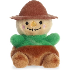 Aurora® Spooky Palm Pals™ Cornelius Scarecrow™ Stuffed Animal – Fun Collectible Plush for Kids and Adult Collectors – Perfect for Decorating Rooms and Birthday Gifts – Multicolor 5 Inches