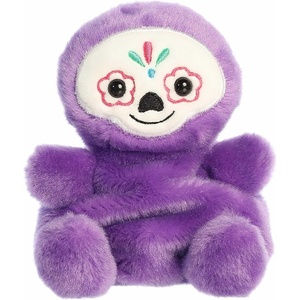 Aurora® Spooky Palm Pals™ Sonia Sugar Skull™ Stuffed Animal – Fun Collectible Plush for Kids and Adult Collectors – Perfect for Halloween Decorations and Gifts – Purple 4.5 Inches