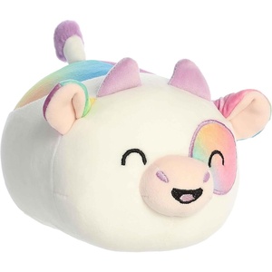 Aurora Squishy Mooples Cece Cereal Milk Stuffed Animal – Soft and Cuddly Toy for Imaginative Play for Adults and Kids – Multicolor 7 Inches