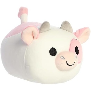Aurora® Squishy Mooples™ Starla Strawberry Milk™ Stuffed Animal – Soft and Cuddly Toy for Imaginative Play – Perfect for Birthdays, Adults and Kids All Ages – Pink 7 Inches