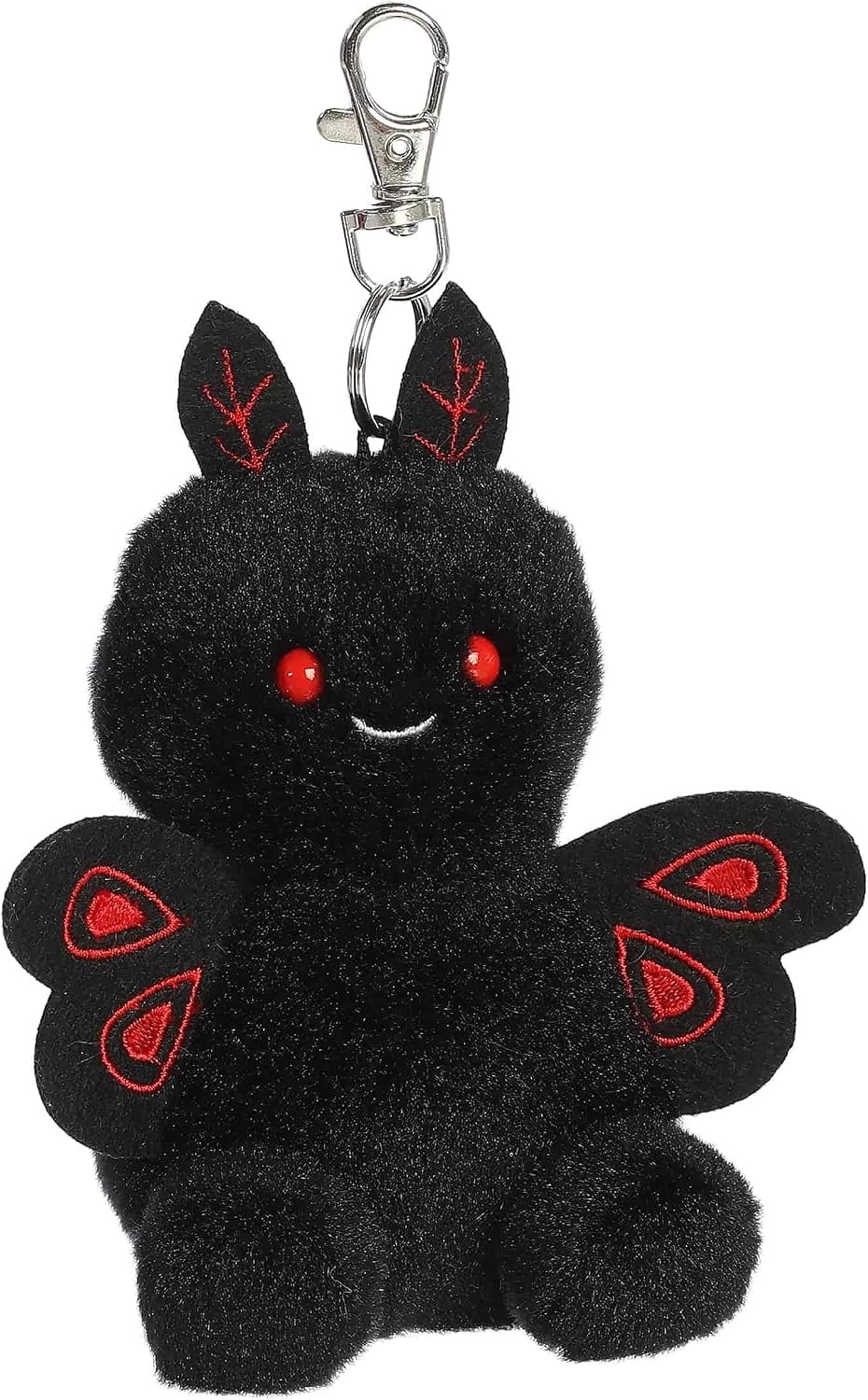 image:imageAurora Adorable Palm Pals Mortimer Mothman ClipOn  Fun Collectible Plush For Kids and Adult Collectors  Perfect for Decorating Rooms and Birthday Gifts  Black 4 Inches