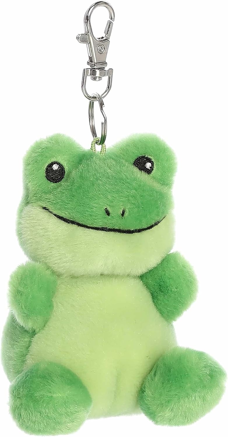 image:imageAurora Adorable Palm Pals Ribbits Frog ClipOn Fun Collectible Plush for Kids and Adult Collectors Perfect for Backpacks and Birthday Gifts Green 4 Inches