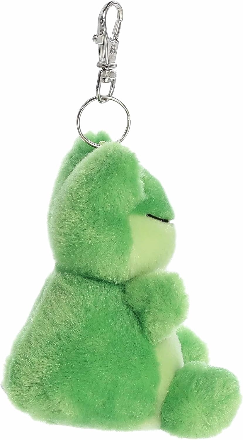 image:imageAurora Adorable Palm Pals Ribbits Frog ClipOn Fun Collectible Plush for Kids and Adult Collectors Perfect for Backpacks and Birthday Gifts Green 4 Inches