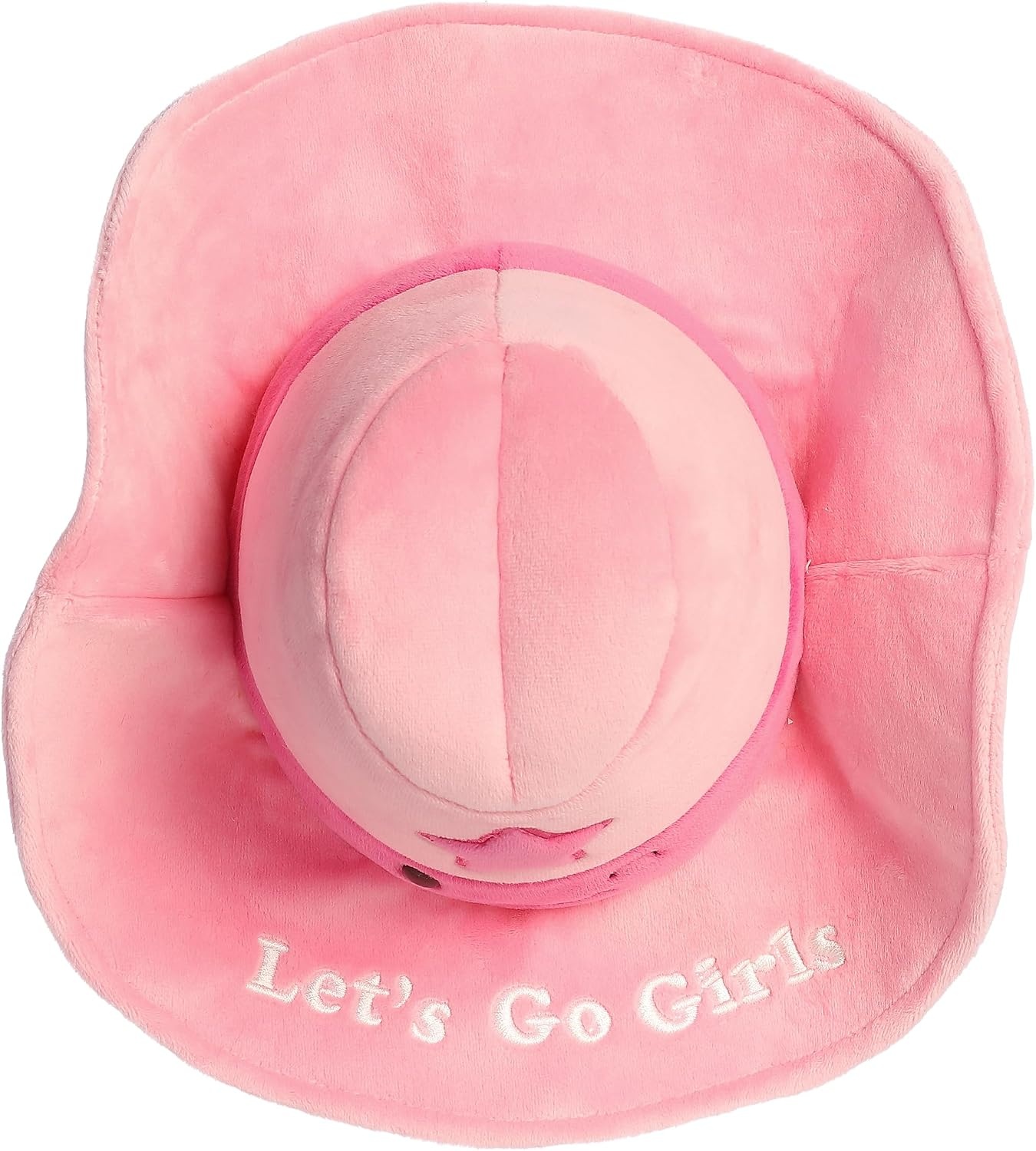 image:imageAurora Witty JUST Sayin Lets Go Girls Cowgirl Hat Stuffed Animal Expressive Characters for Decorative Charm Quirky Birthday Gifts for Kids and Adults Pink 11 Inches