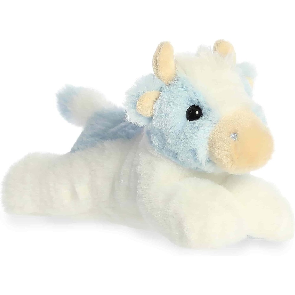 image:imageAurora Adorable Mini Flopsie Billie Blueberry Cow Stuffed Animal  Mini Companions Ready for Playful Adventures  For Kids All Ages Toddlers Adults and Families  Blue 85 Inches