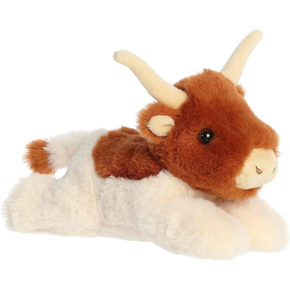 image:imageAurora Adorable Mini Flopsie Buck Longhorn Cow Stuffed Animal  Mini Companions Ready for Playful Adventures  for Kids All Ages Toddlers Adults and Families  Brown 8 Inches