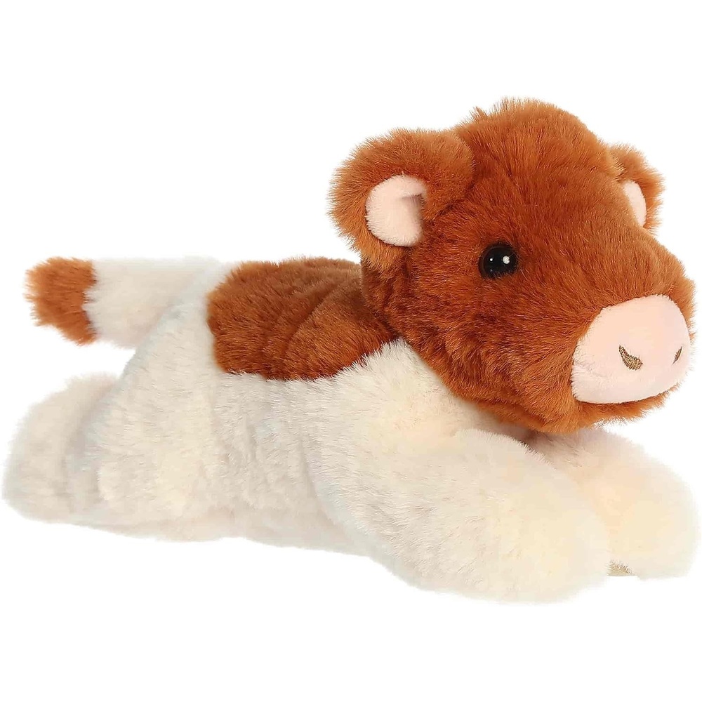image:imageAurora Adorable Mini Flopsie Wyatt Longhorn Calf Stuffed Animal  Mini Companions Ready for Playful Adventures  for Kids All Ages Toddlers Adults and Families  Brown 8 Inches