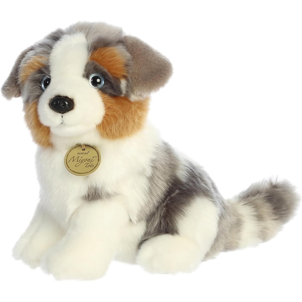 image:imageAurora Adorable Miyoni Tots Australian Shepherd Pup Stuffed Animal  Lifelike Details Make a Cherished Companion  Perfect for Decorating Bedrooms or Classrooms  Multicolor 95 Inches